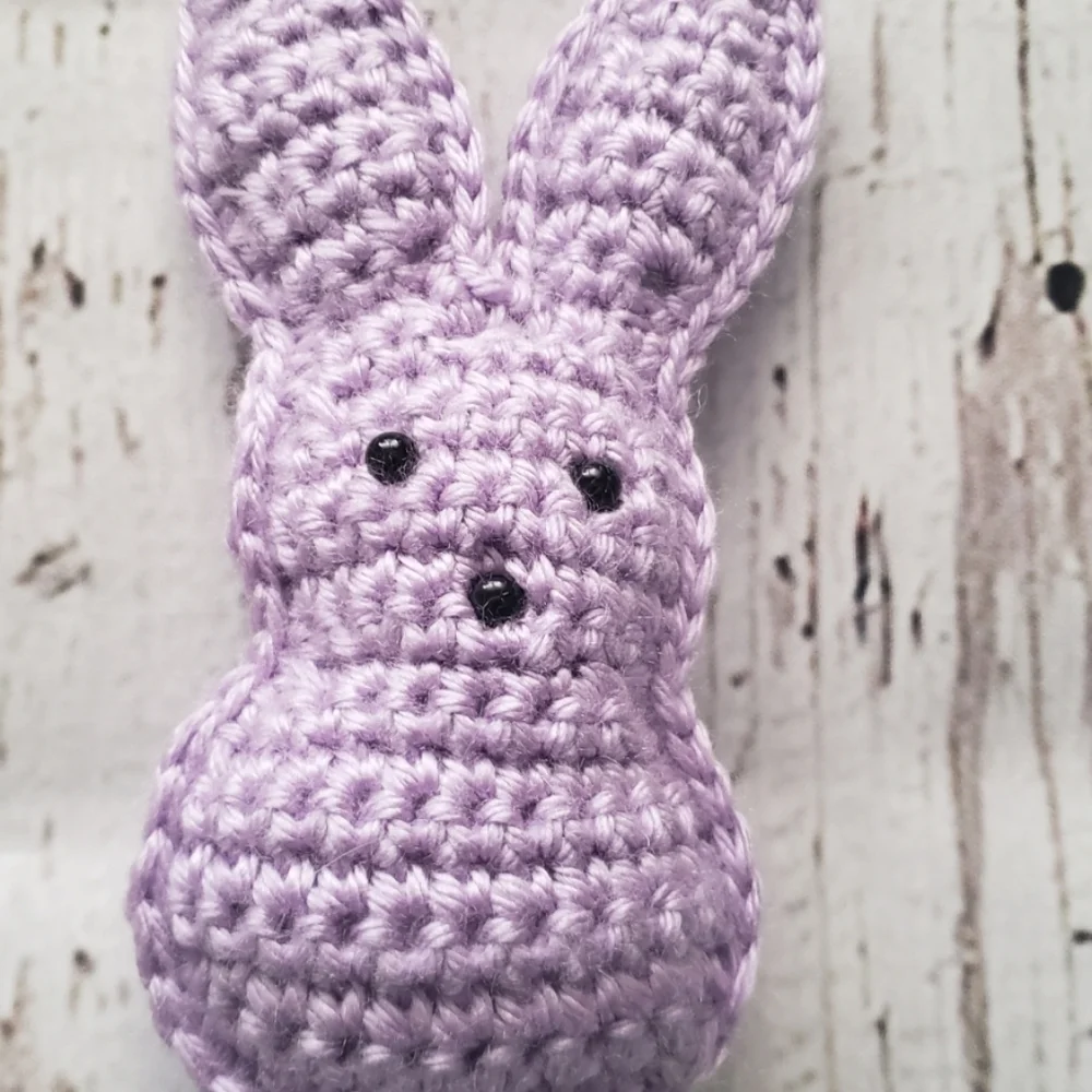 Purple Crochet Easter Peep
